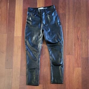 Abercrombie & Fitch Vegan Leather High-Rise Pants